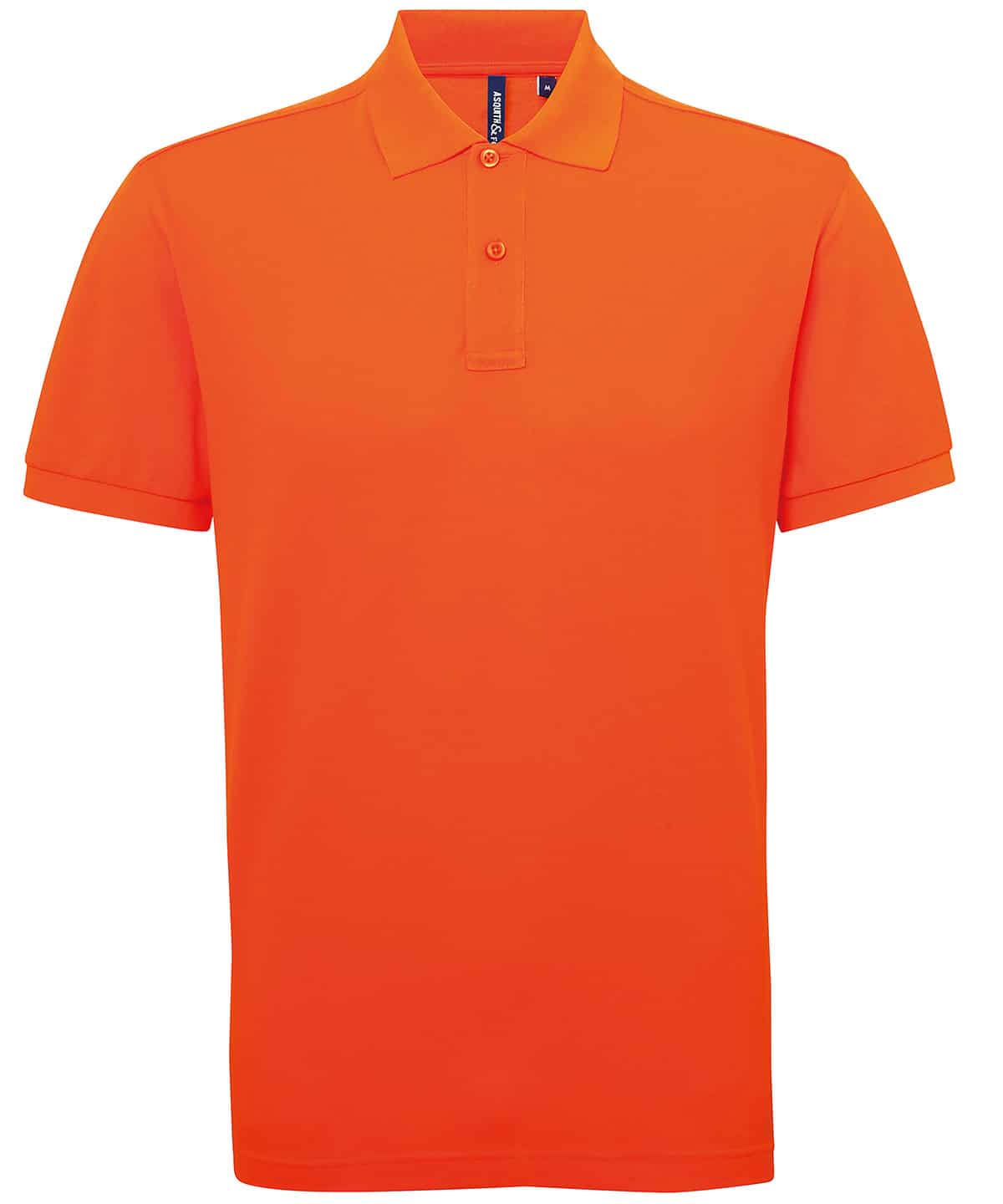 Polycotton blend polo shirt with classic collar and button placket, perfect for custom embroidery an.