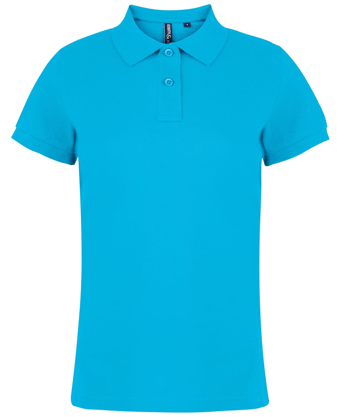 Turquoise Ladies Polo Shirt AQ020 for embroidery and printing, classic fit, comfortable and stylish.