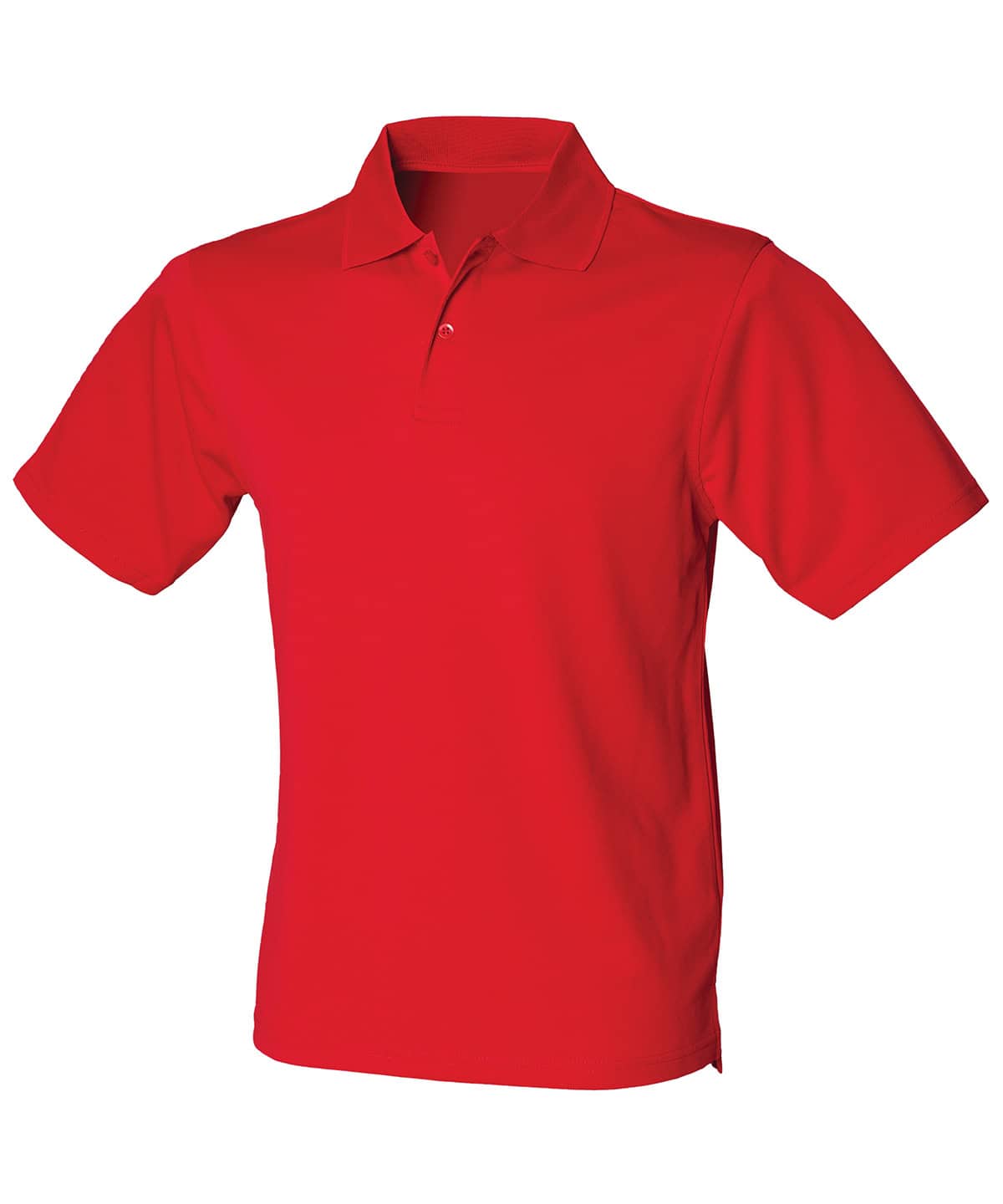 Red Coolplus polo shirt with embroidery and printing options.