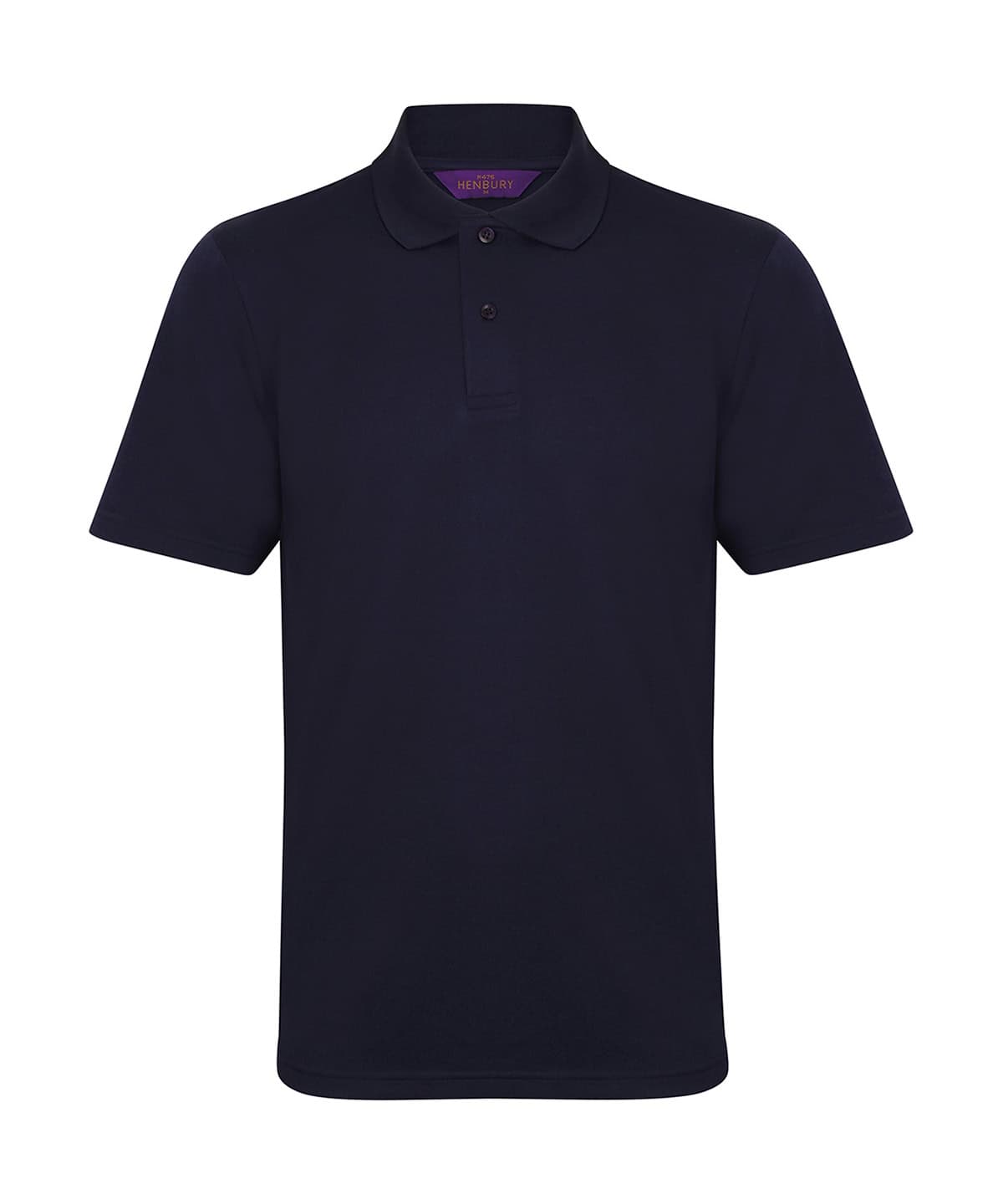 Oxford Navy polo shirt with collar and buttons, perfect for casual or workwear.
