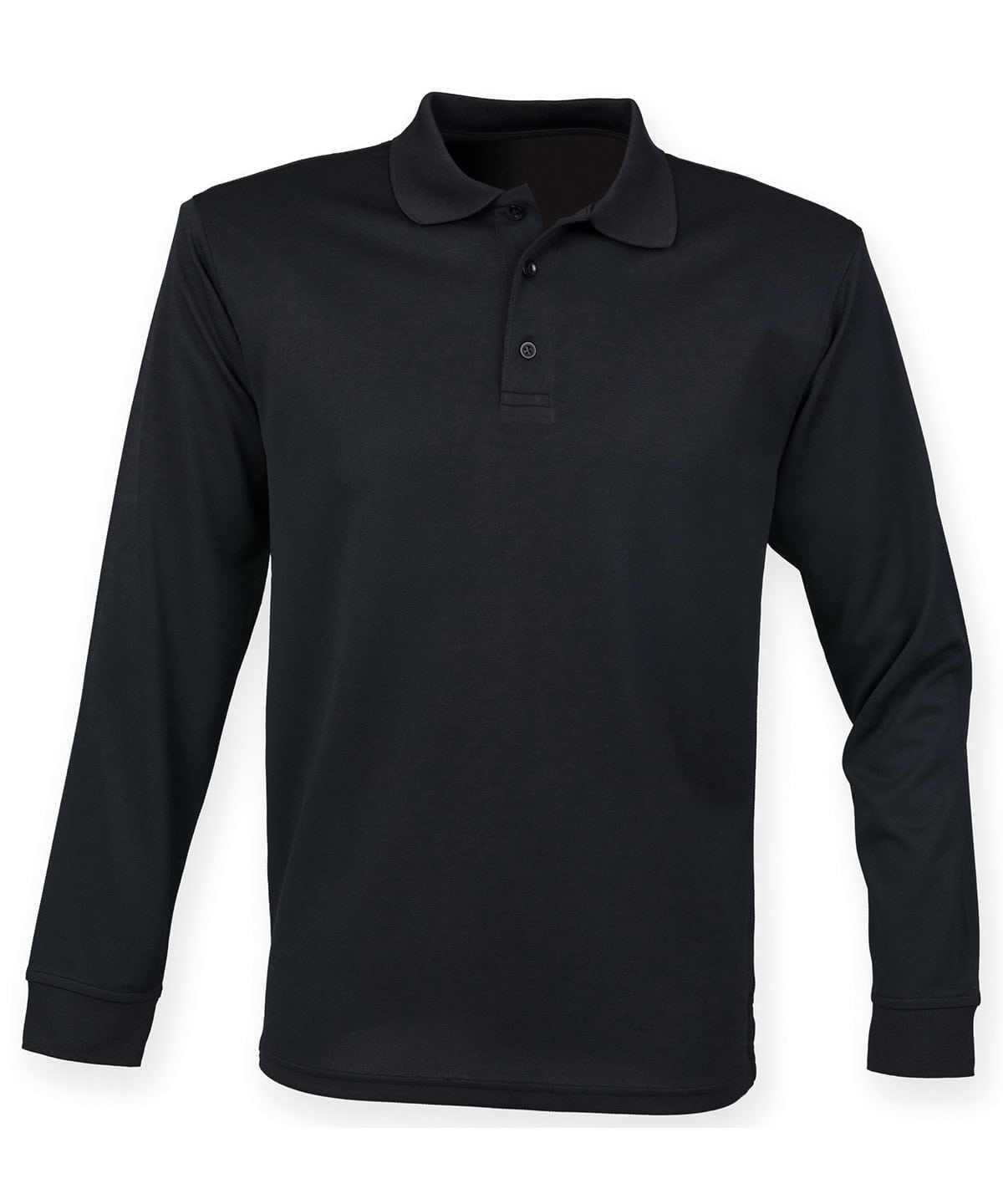 Coolplus long sleeve polo with embroidery and printing options.