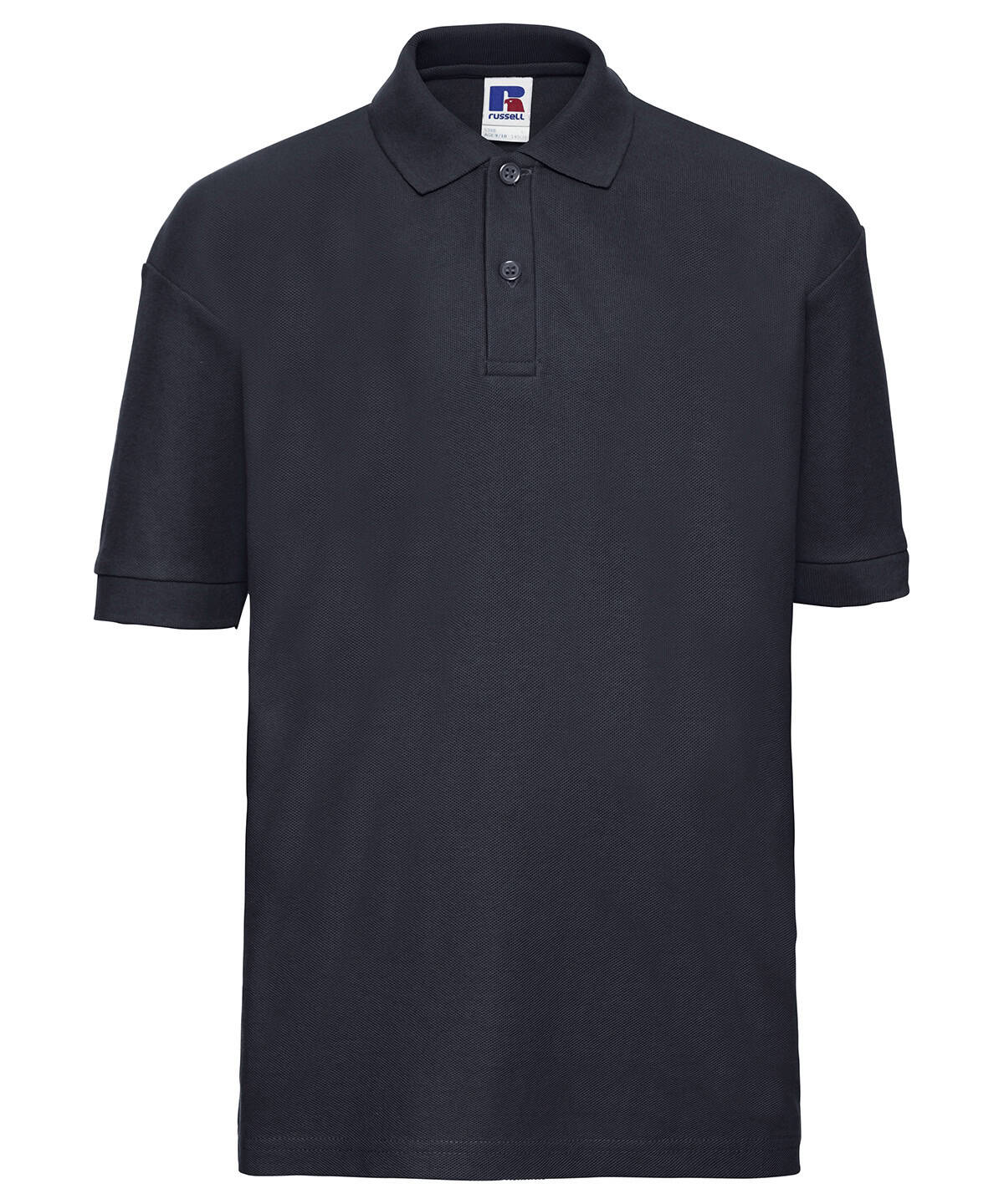 Kids polo shirt in French Navy, perfect for young children, featuring comfortable fabric and classic.
