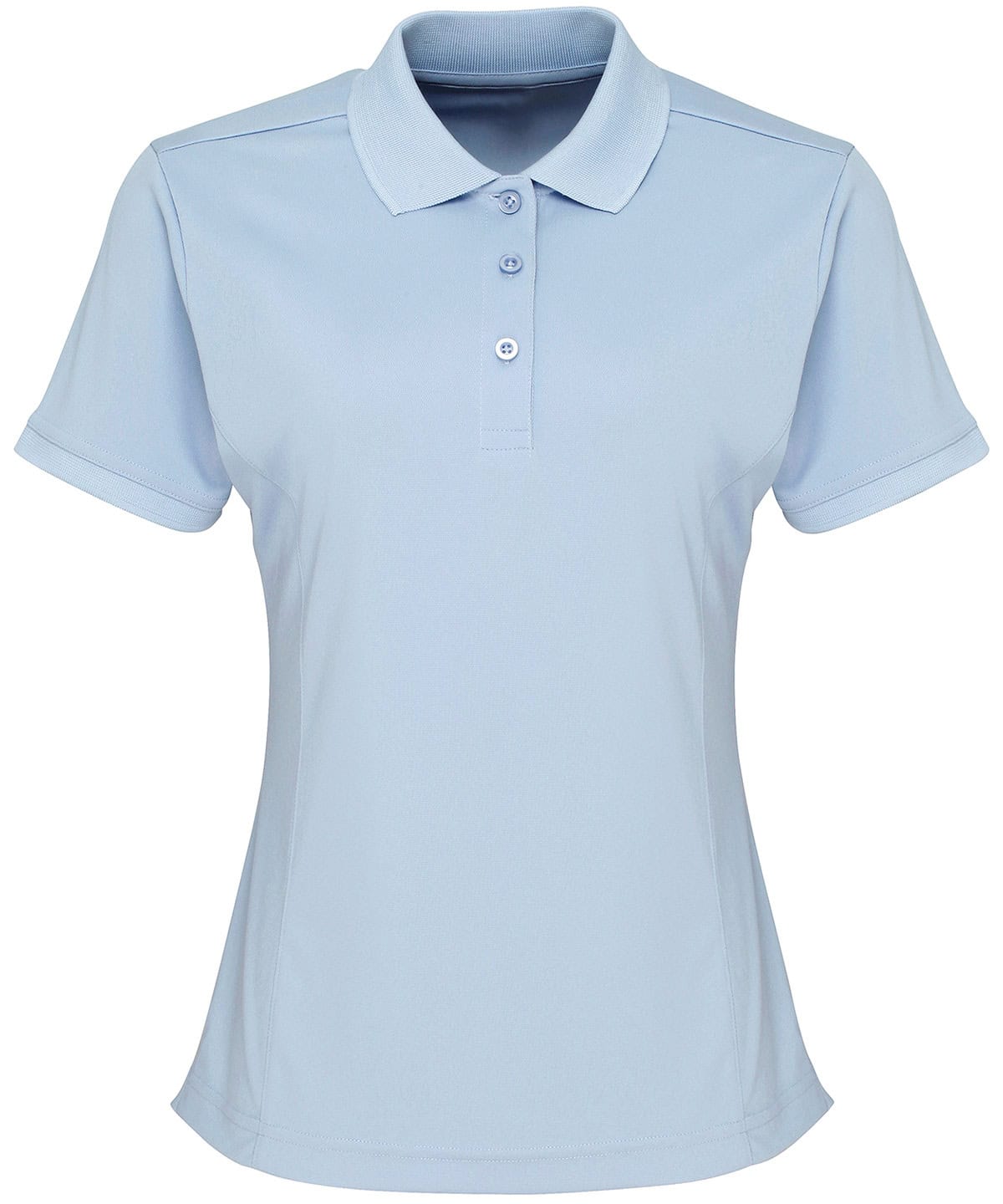 Ready light blue piqué polo shirt, perfect for personalised branding and corporate apparel.