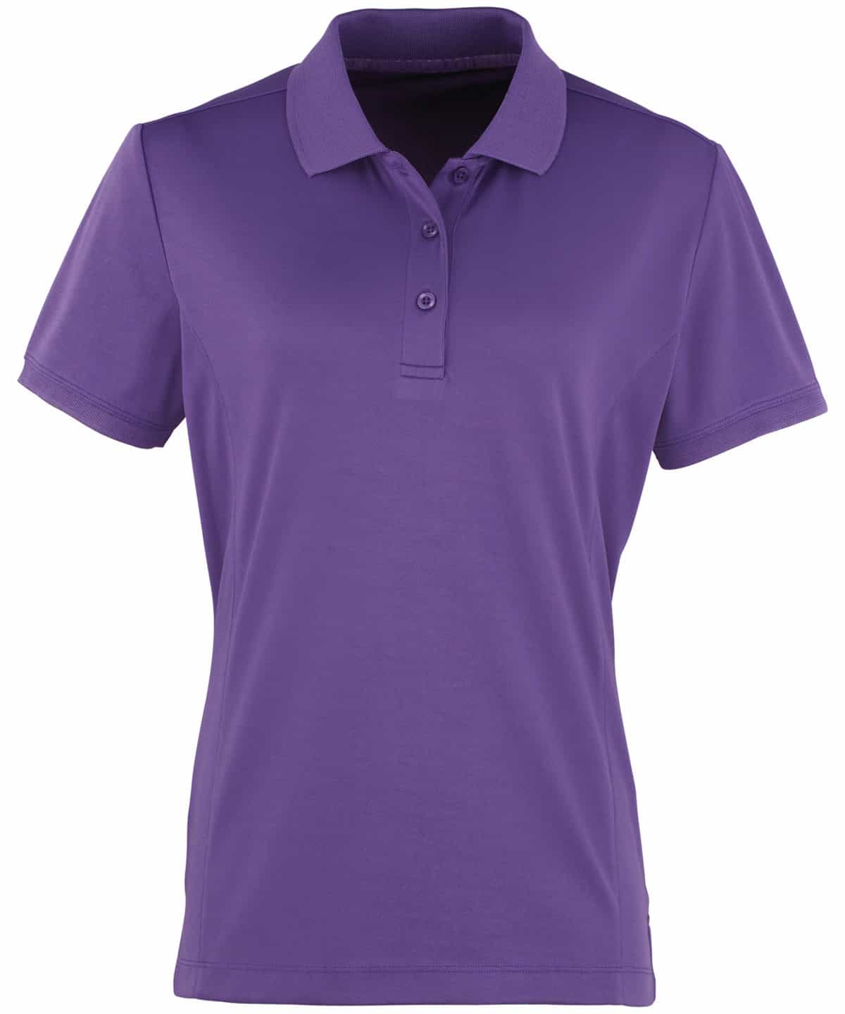 Purple Ladies Coolchecker Piquer Polo shirt for embroidery and printing. Perfect for casual or workw.