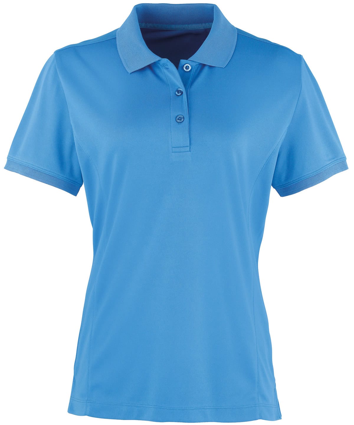 Embroidery and printing on high-quality Sapphire polo shirt. Perfect for corporate or team uniforms.