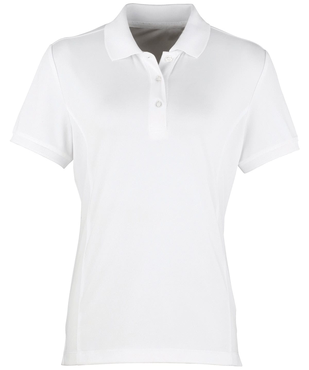 White Ladies Piqué Polo Shirt for Embroidery & Printing.