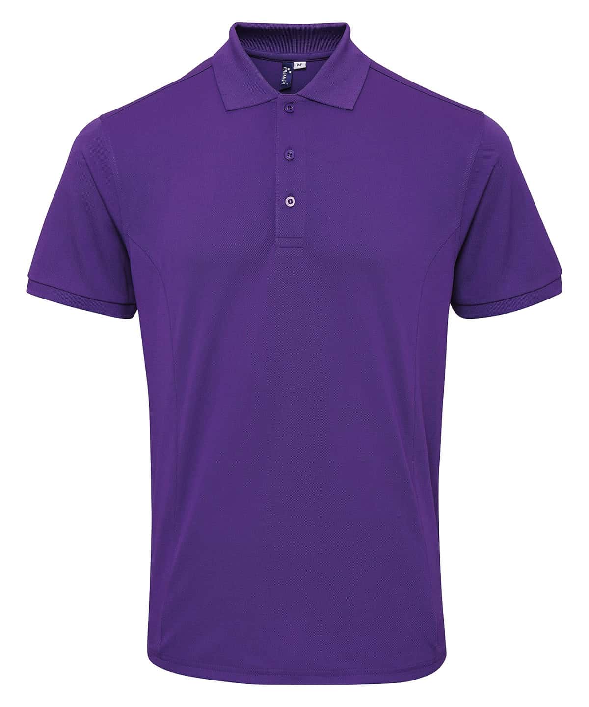Purple Coolchecker Plus polo shirt for embroidery and printing. Perfect for custom branding and prom.