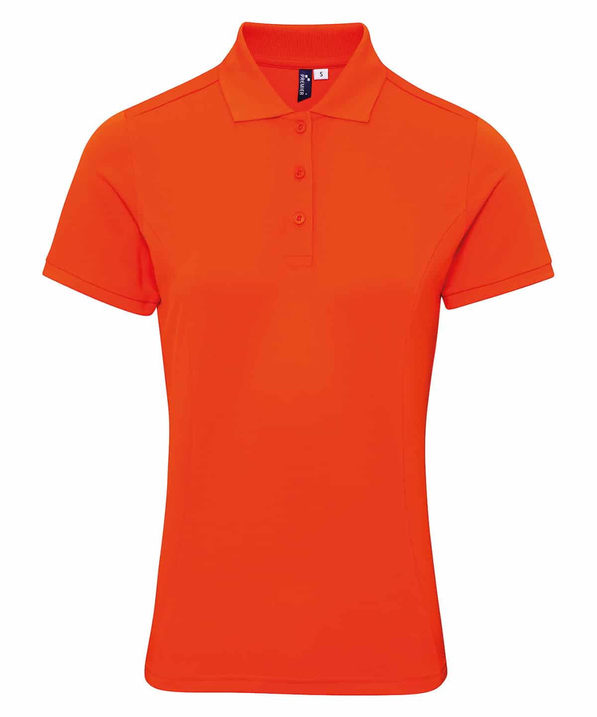Ladies Coolchecker Plus Polo - PR632 in vibrant orange for activewear and corporate uniforms.