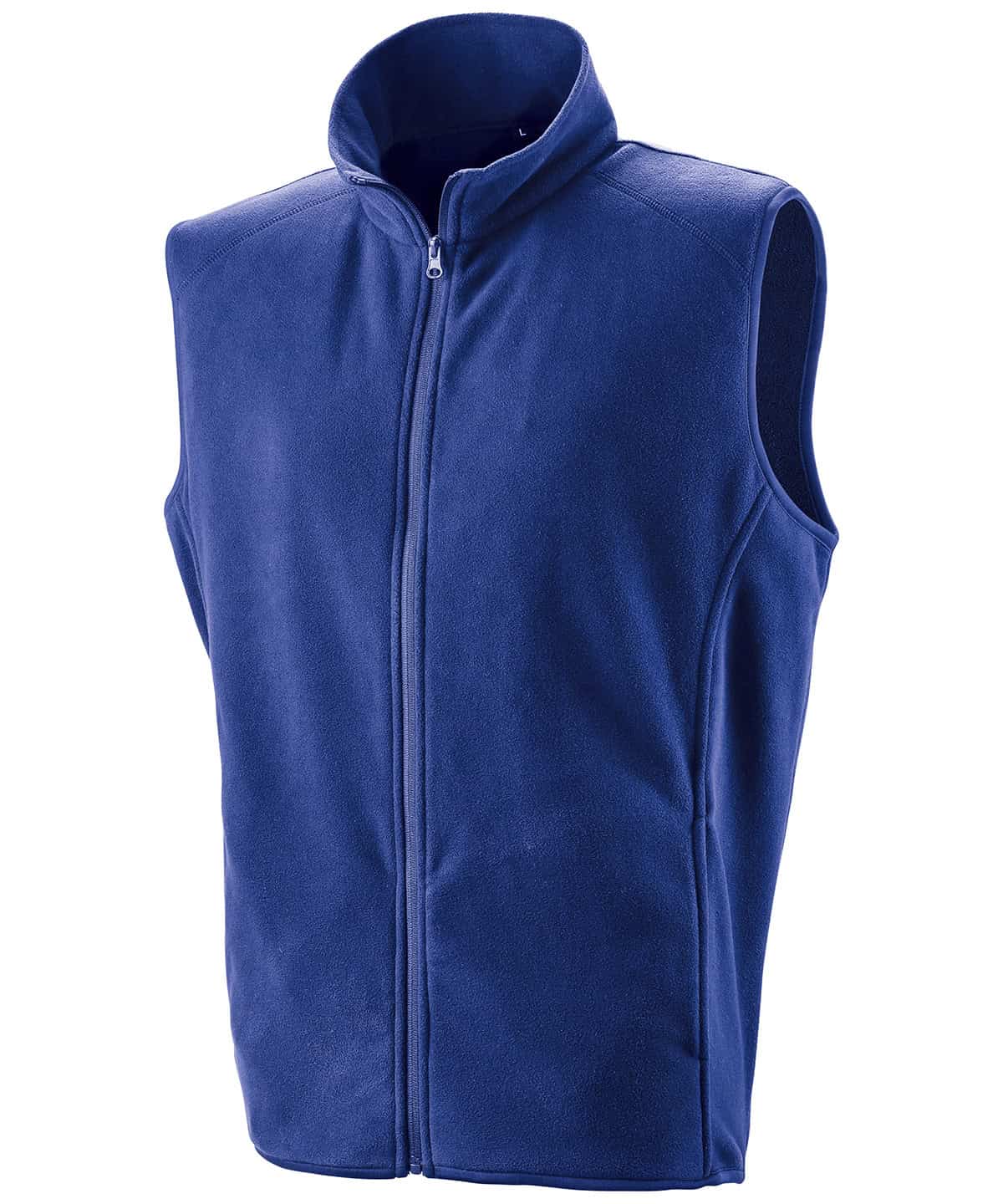 Microfleece embroidery vest in royal blue, XS size. Perfect for custom printing and embroidery for p.