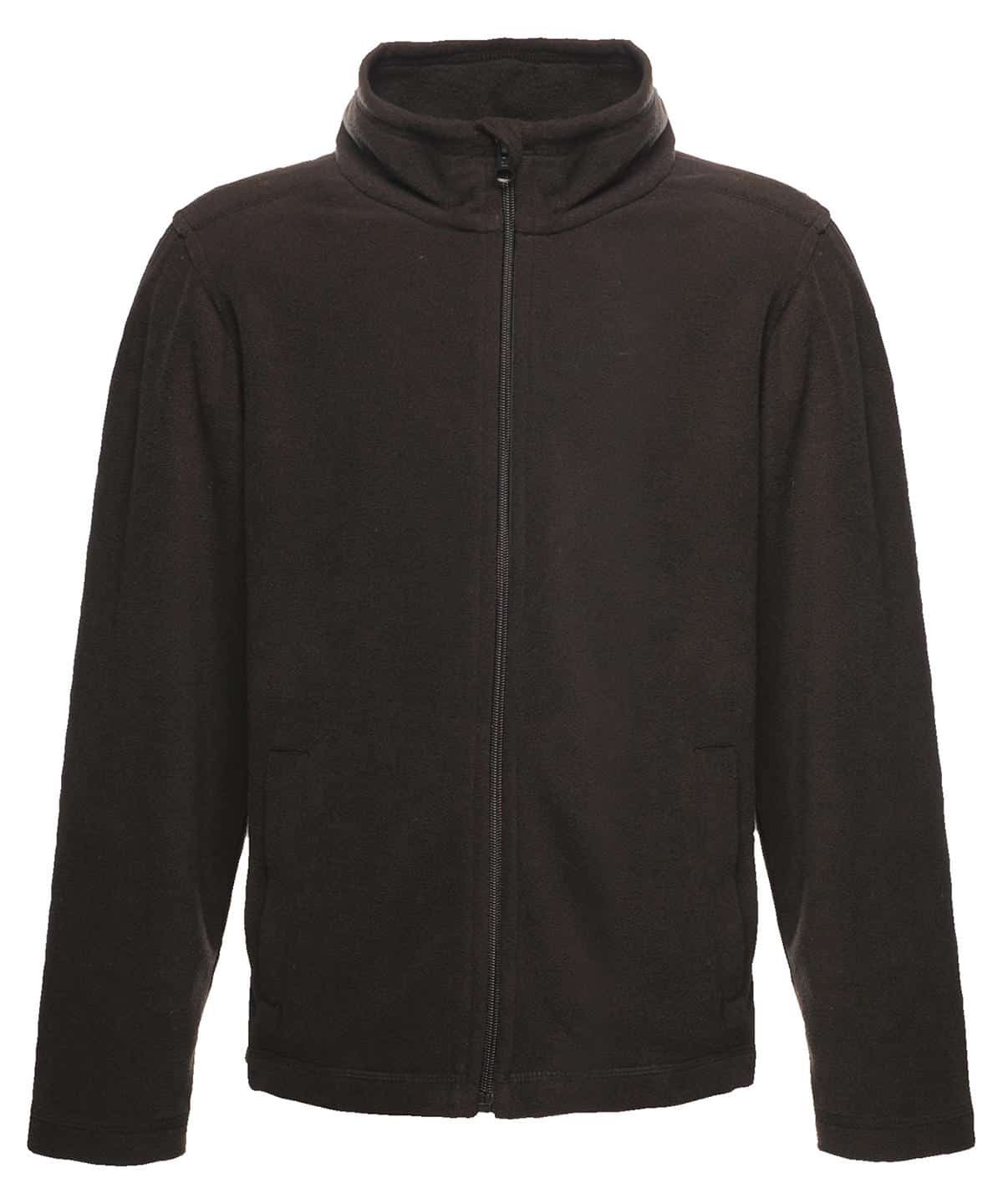 Kids Brigade II fleece jacket for children, black colour, full zip, warm and comfortable.