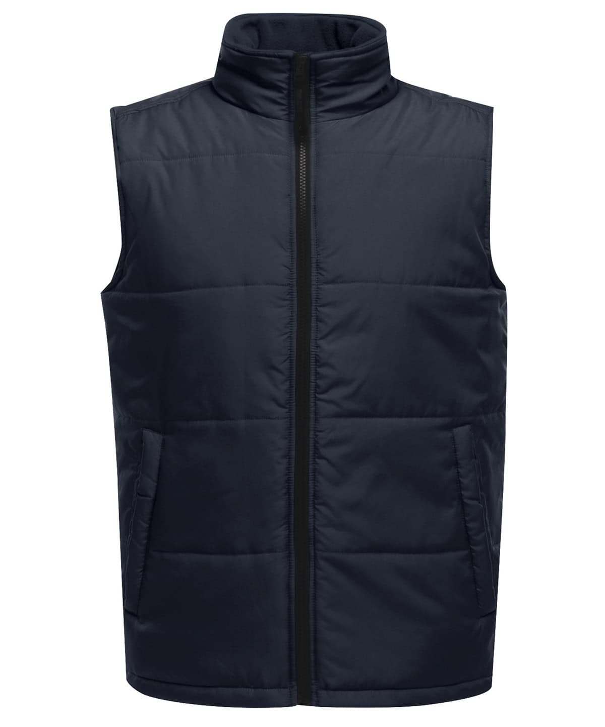 Insulated navy and black bodywarmer with embroidery and printing options. Perfect for workwear and o.