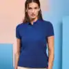 Polycotton blend polo shirt for women, ideal for embroidery and printing. Perfect for promotional an.
