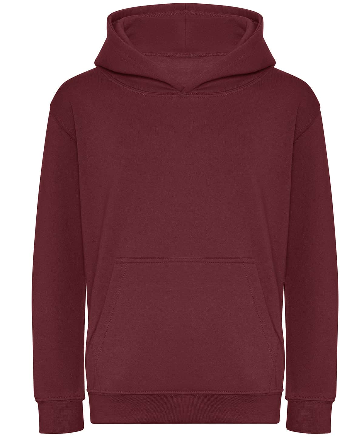 Soft organic burgundy hoodie for kids, comfortable and stylish. Perfect for 3/4-year-olds.