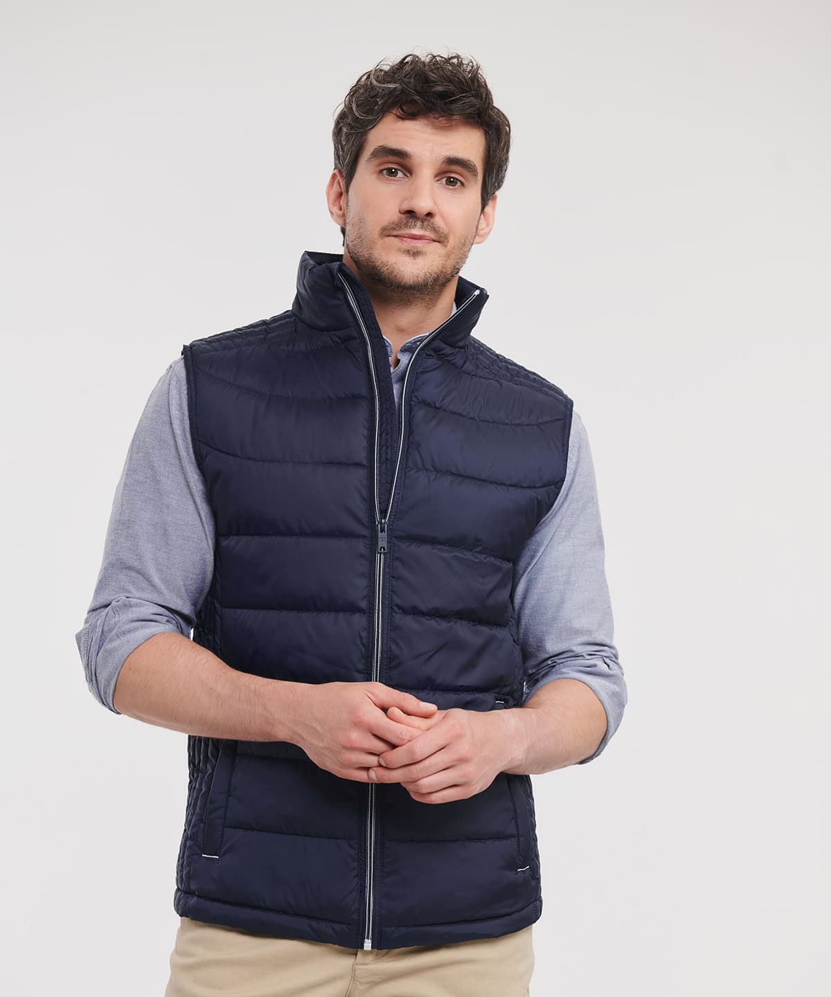 Embroidery and printing on the Nano bodywarmer J441M for promotional or corporate branding. High-qua.