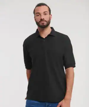 Polycotton polo shirt with embroidery, ideal for corporate branding and casual wear.