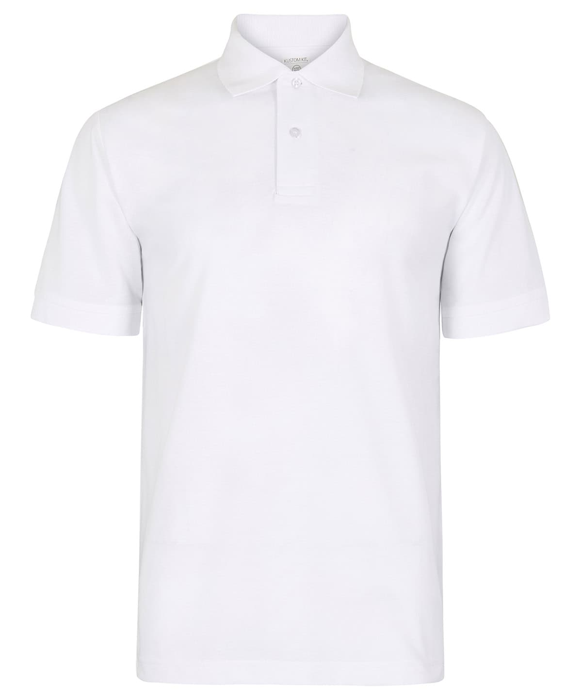 White Superwash Polo with Classic Fit and Embroidered Details.