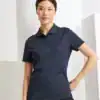 Recycled spun dyed polo shirt for women, eco-friendly and sustainable fashion by CapeBali Embroidery.