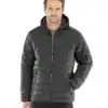 Men's lightweight padded jacket with hood, ideal for outdoor activities and casual wear.