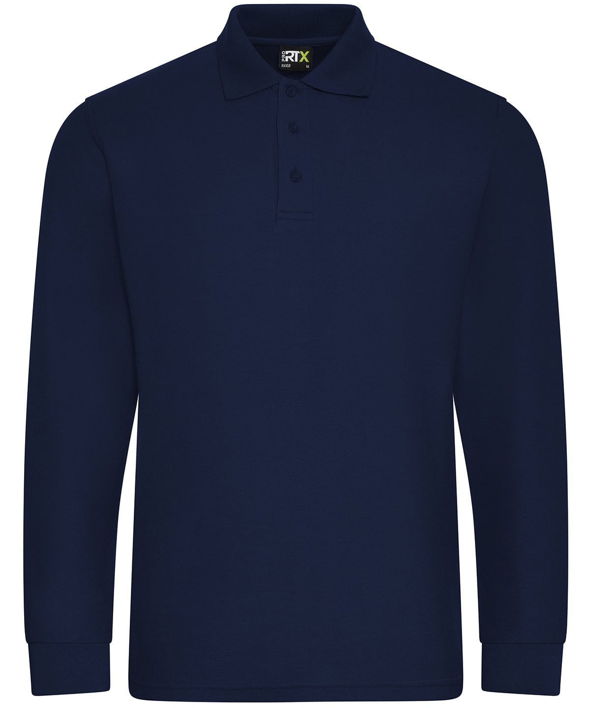 Navy long sleeve polo shirt with embroidery and printing options from CapeBali. Perfect for corporat.