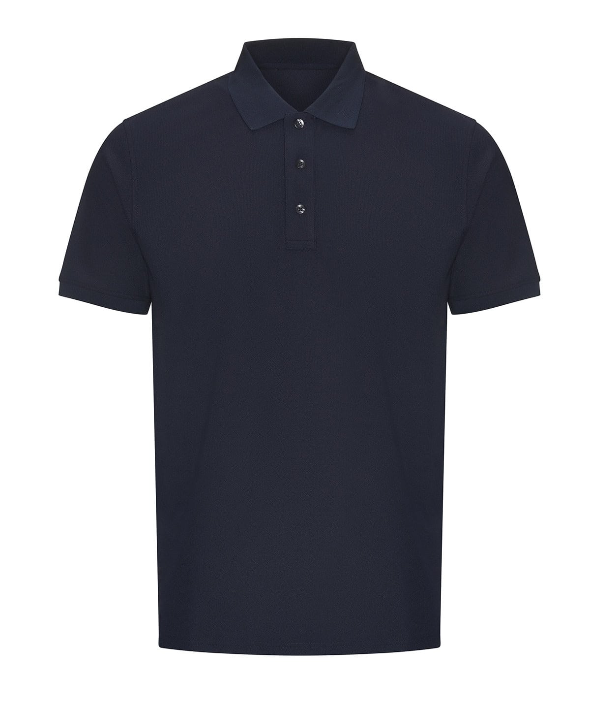 Navy Pro Wicking Polo shirt with embroidery, ideal for sports and corporate wear.
